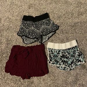 Three pairs of soft shorts!